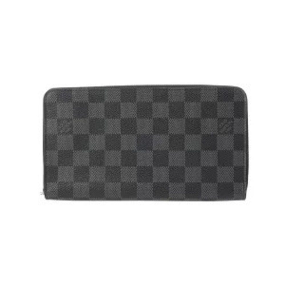 Louis Vuitton Damier Graphite Black Zippy Organizer Black Canvas Long Wallet